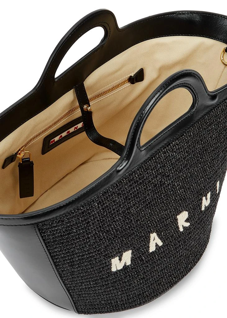 商品Marni|Tropicalia small leather and raffia basket bag,价格¥7690,第4张图片详细描述