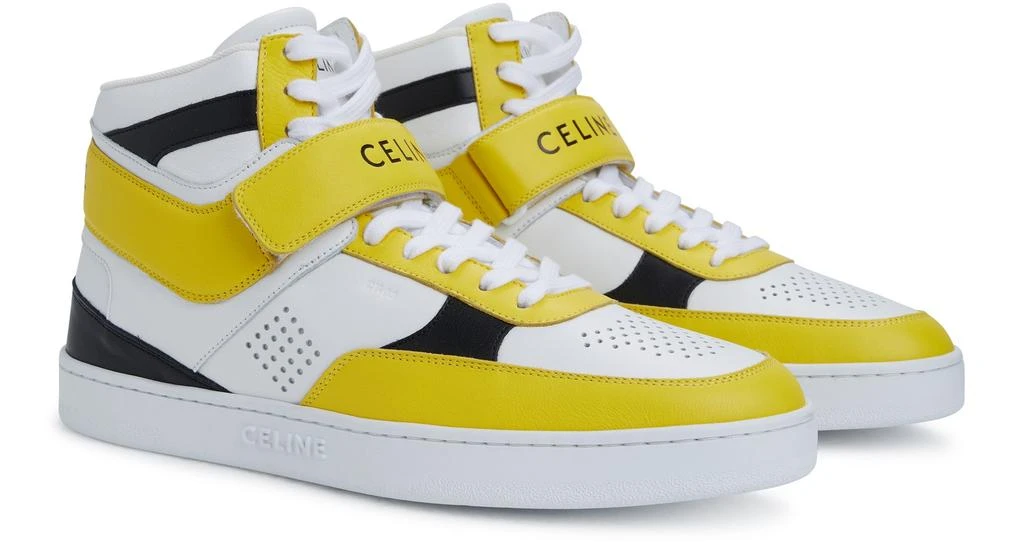 商品Celine|Ct-03 high sneaker with scratch in calfskin,价格¥3551,第2张图片详细描述