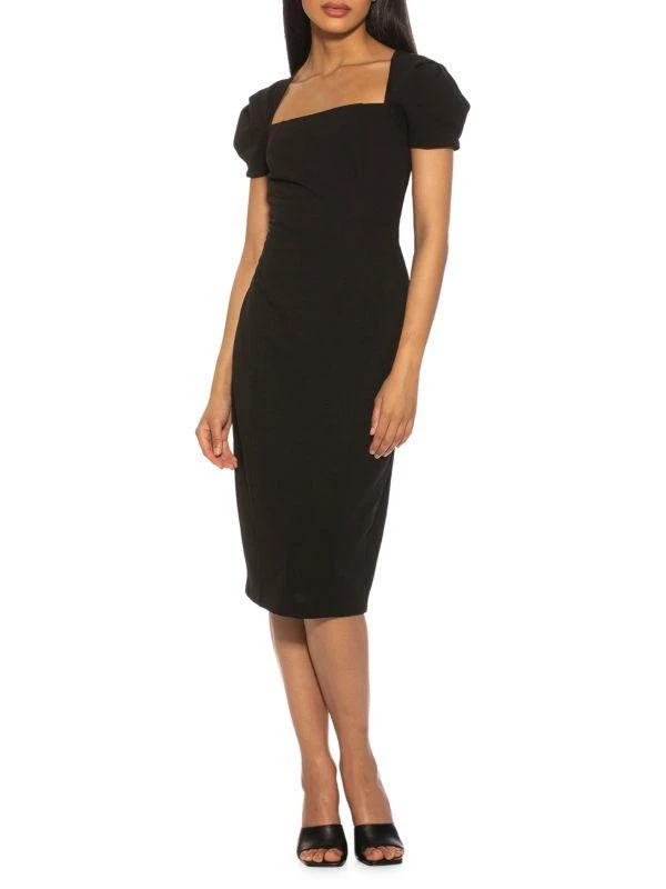 商品ALEXIA ADMOR|Isla Scuba Crepe Midi Sheath Dress,价格¥640,第5张图片详细描述