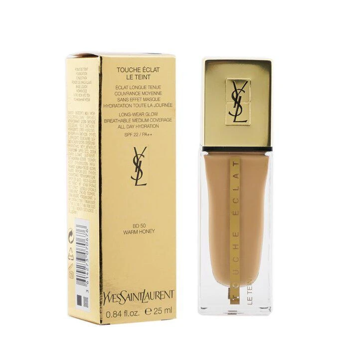 商品Yves Saint Laurent|Yves Saint Laurent 超模光感持妆保湿粉底SPF22 - # BD50 Warm Honey -BD50 Warm Honey(25ml/0.84oz),价格¥602,第2张图片详细描述