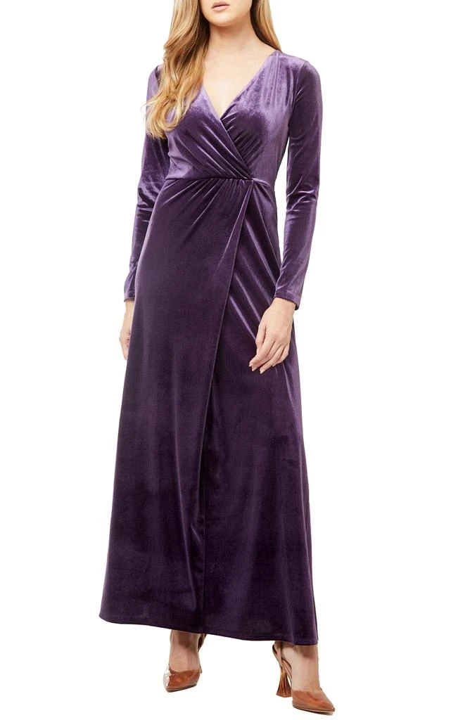 商品Love by Design|Long Sleeve Velvet Maxi Dress,价格¥341,第1张图片