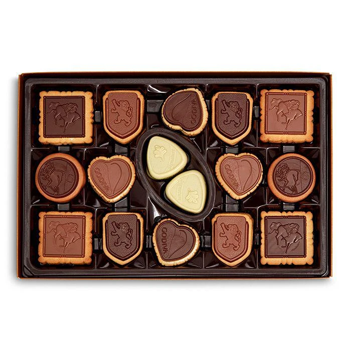 商品Godiva|精选巧克力曲奇礼盒 32块 锡盒装,价格¥263,第2张图片详细描述