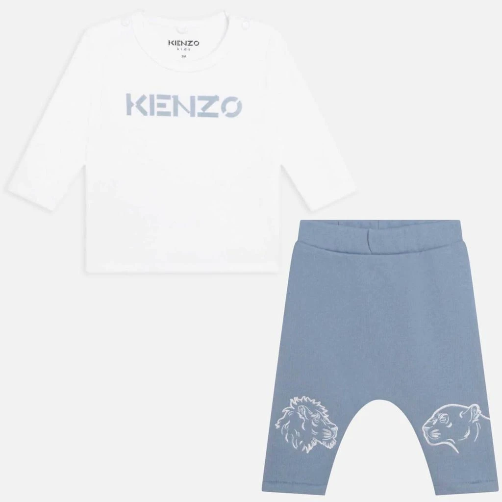商品Kenzo|KENZO Babies' Cotton T-Shirt and Pant Set,价格¥482,第1张图片