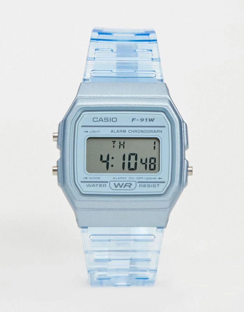 商品Casio|Casio F-91WS-2EF digital watch in blue,价格¥293,第1张图片