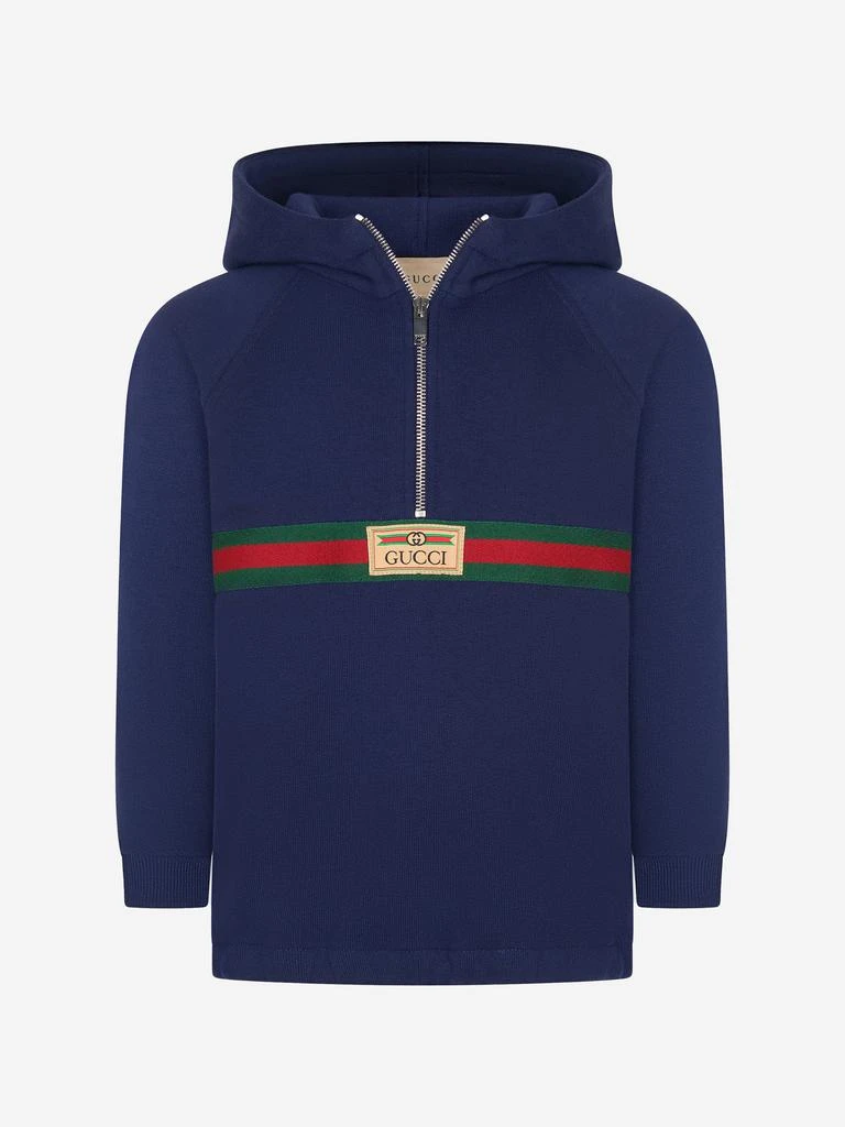 商品Gucci|Baby Half Zip Hoodie,价格¥2227,第1张图片