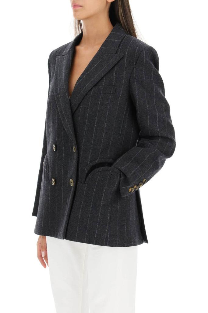 Blaze milano 'ferien everynight essential' pinstripe wool cashmere blazer商品第4张图片规格展示