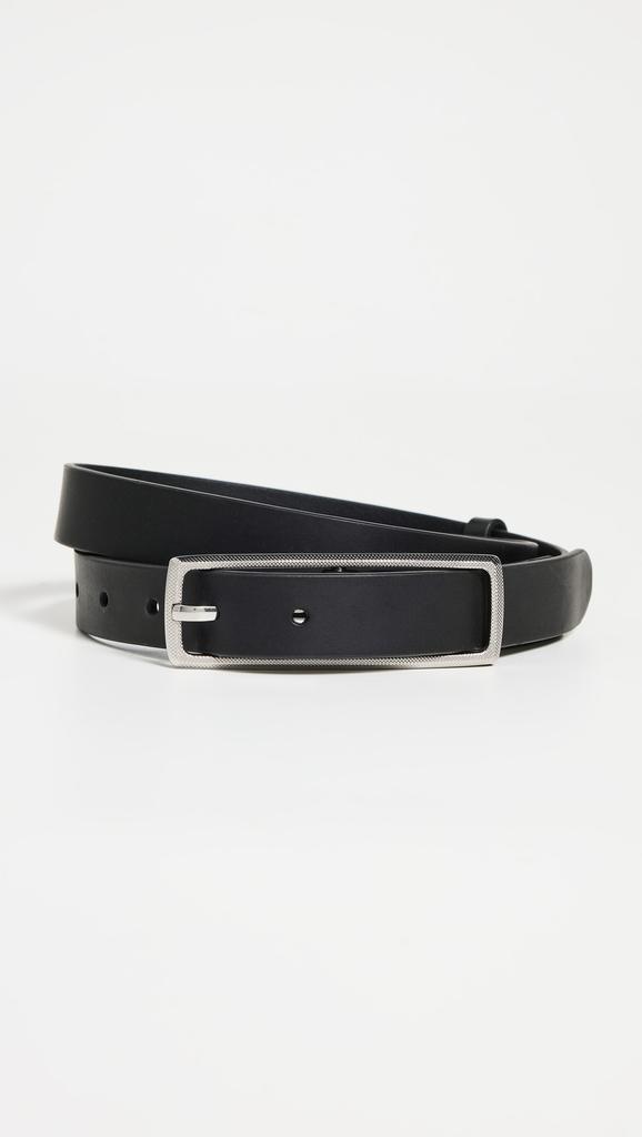 【関税込み】rag & bone ブラック Rounded Rebound レザーベルト Rounded Rebound Leather Belt - Black | rag & bone