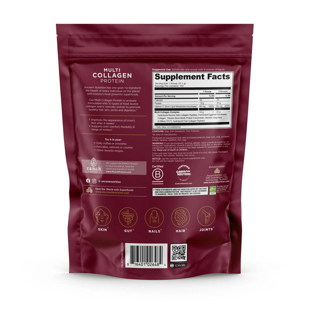 Multi Collagen Protein | Powder Unflavored (100 Servings) 商品