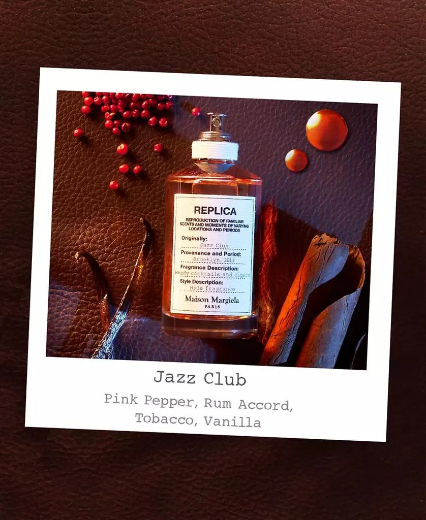 商品MAISON MARGIELA|REPLICA Jazz Club Eau de Toilette, 3.4 oz.,价格¥630,第2张图片详细描述
