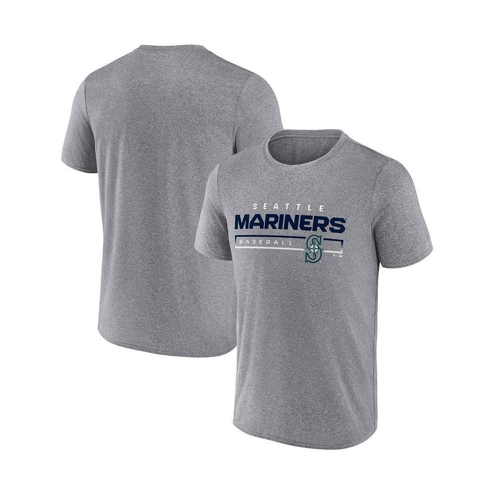 商品Fanatics|Men's Branded Heathered Gray Seattle Mariners Durable Goods Synthetic T-shirt,价格¥165,第1张图片