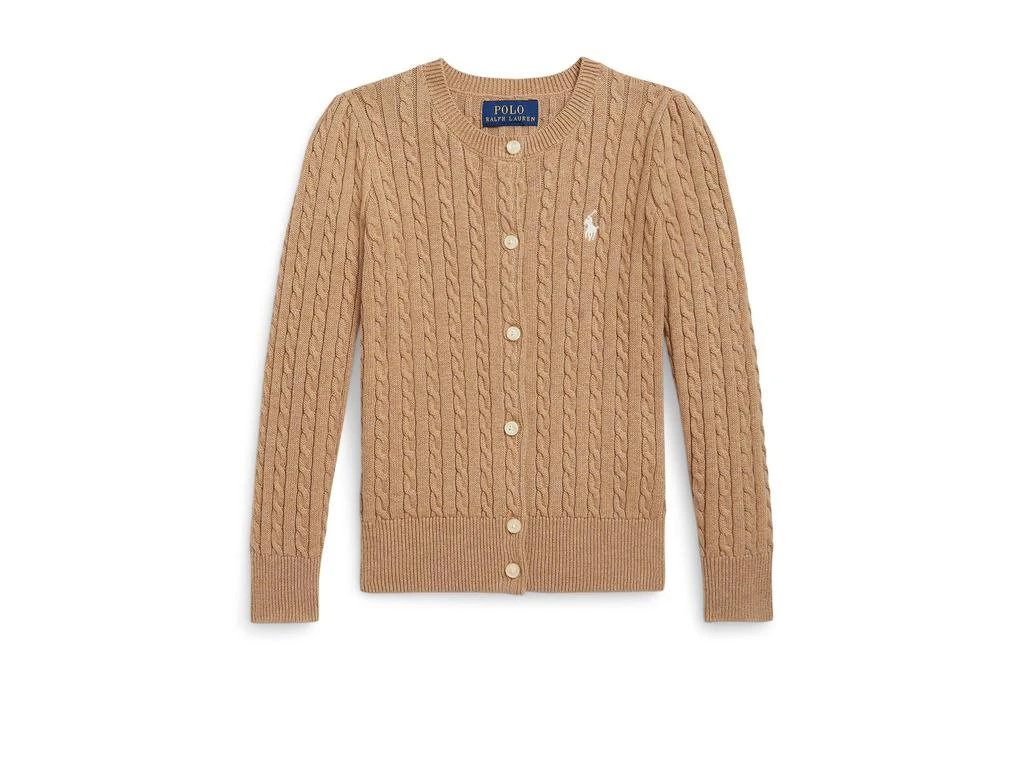 商品Ralph Lauren|Mini-Cable Cotton Cardigan (Toddler/Little Kid),价格¥432,第1张图片