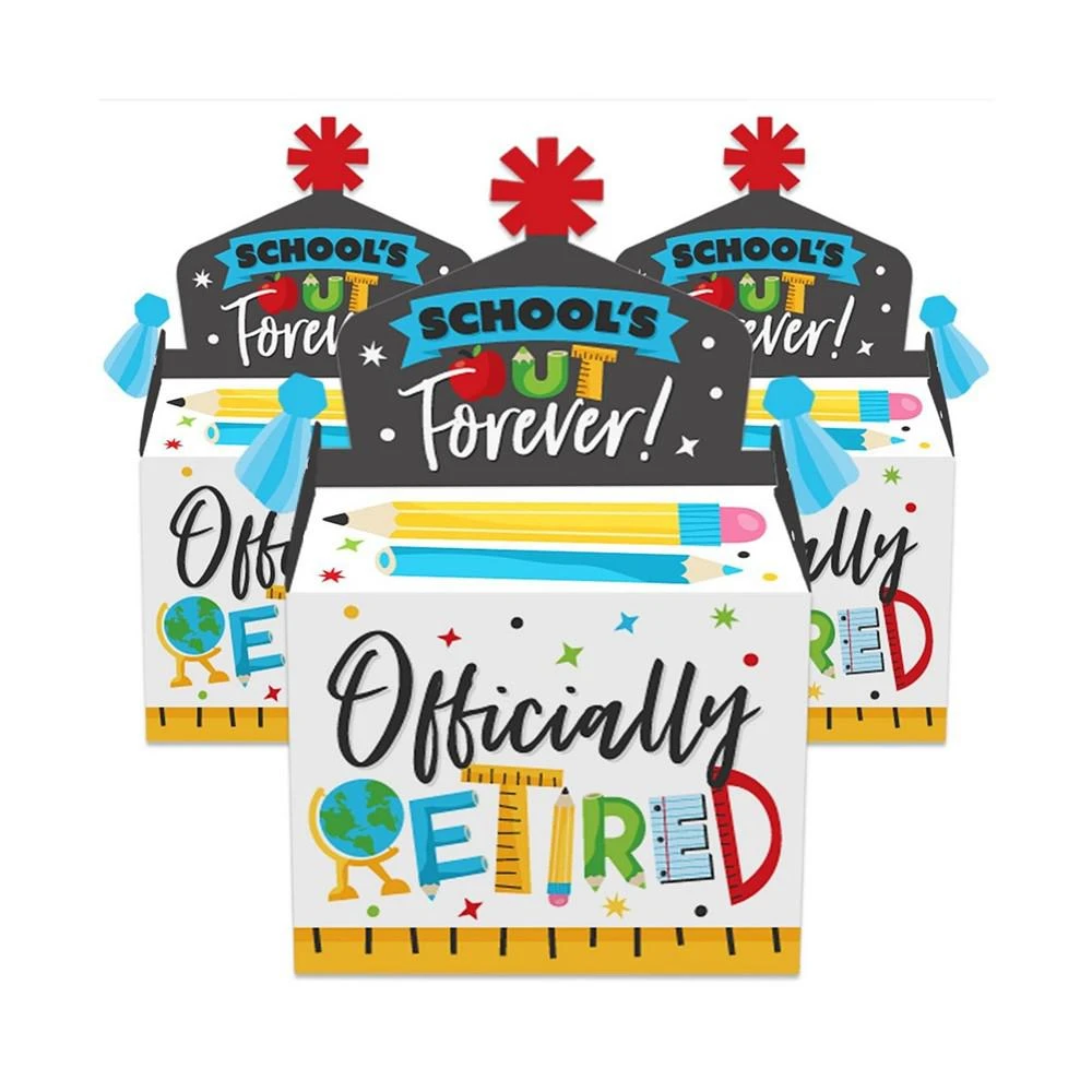 商品Big Dot of Happiness|Teacher Retirement - Treat Box Party Favors - Happy Retirement Party Goodie Gable Boxes - Set of 12,价格¥142,第2张图片详细描述