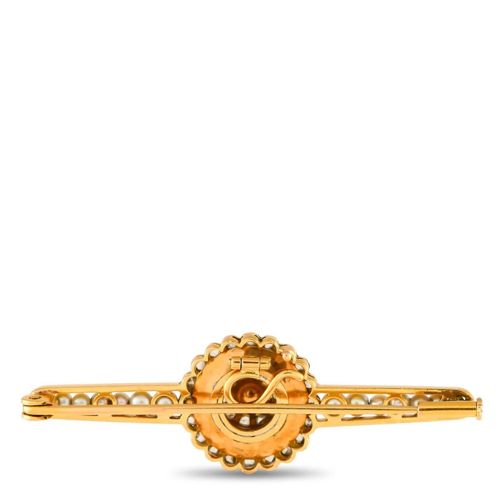 商品[二手商品] Non Branded|LB Exclusive 14K Yellow Gold Diamond and Seed Pearl Brooch MF02-052024,价格¥9901,第2张图片详细描述