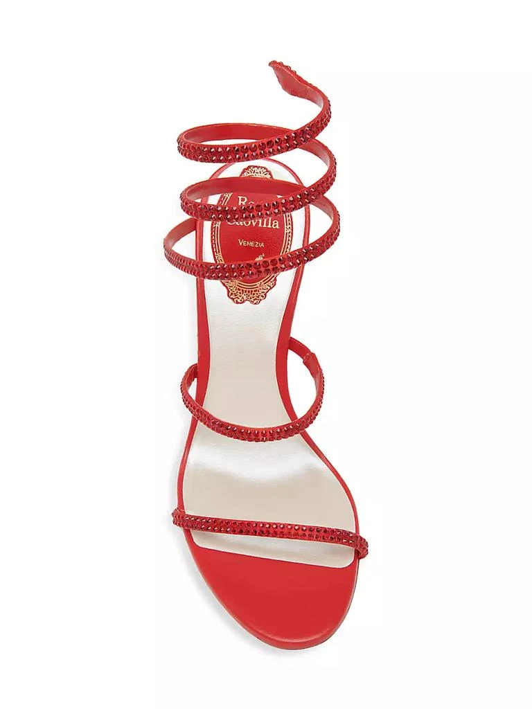 商品Rene Caovilla|Cleo Crystal-Embellished Wrap Sandals,价格¥9828,第5张图片详细描述