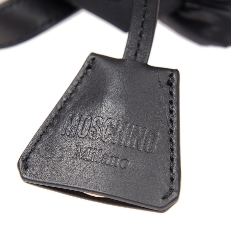 Moschino 莫斯奇诺 女士黑色双肩包 B7606-8207-1555商品第2张图片规格展示
