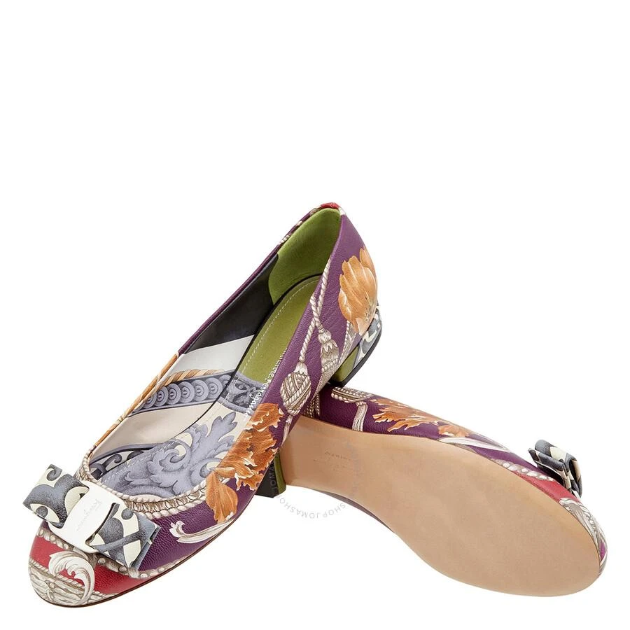 商品Salvatore Ferragamo|Salvatore Ferragamo Ladies Varina Scarf Print Ballet Flats,价格¥1264,第2张图片详细描述