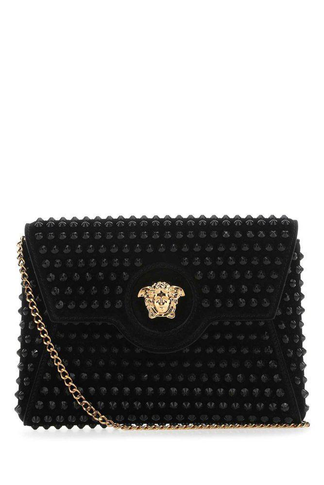 商品Versace|Versace Medusa Plaque Chain-Link Crossbody Bag,价格¥9766,第1张图片