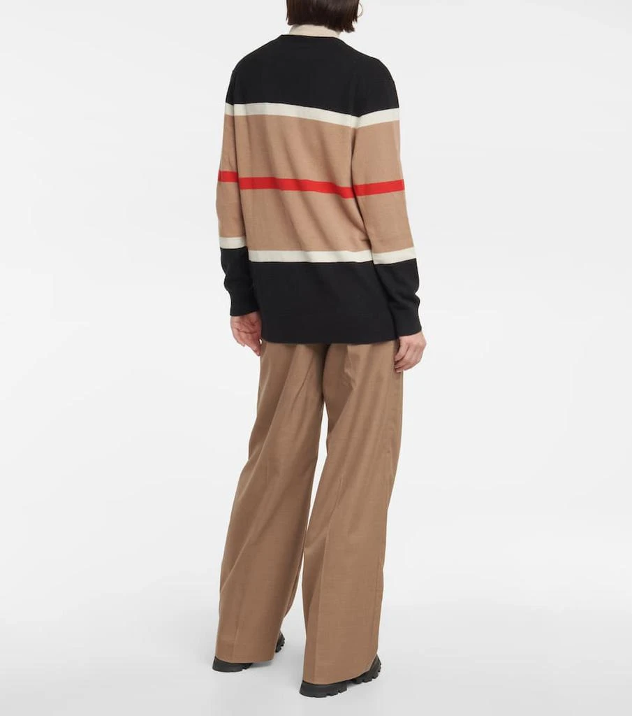 商品Burberry|Striped cashmere and silk cardigan,价格¥8177,第3张图片详细描述