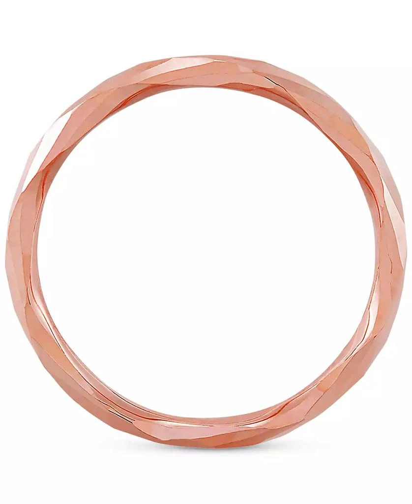 商品Macy's|Polished Twist-Look Band in 10k Gold, Rose Gold & White Gold,价格¥2893,第5张图片详细描述