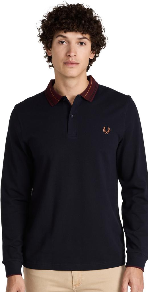 Fred Perry Striped Collar Polo Shirt商品第1张图片规格展示