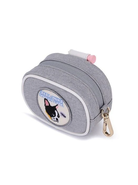 商品HEUREUX|Joie Silicone Leather Golf Ball Pouch Grey,价格¥635,第3张图片详细描述