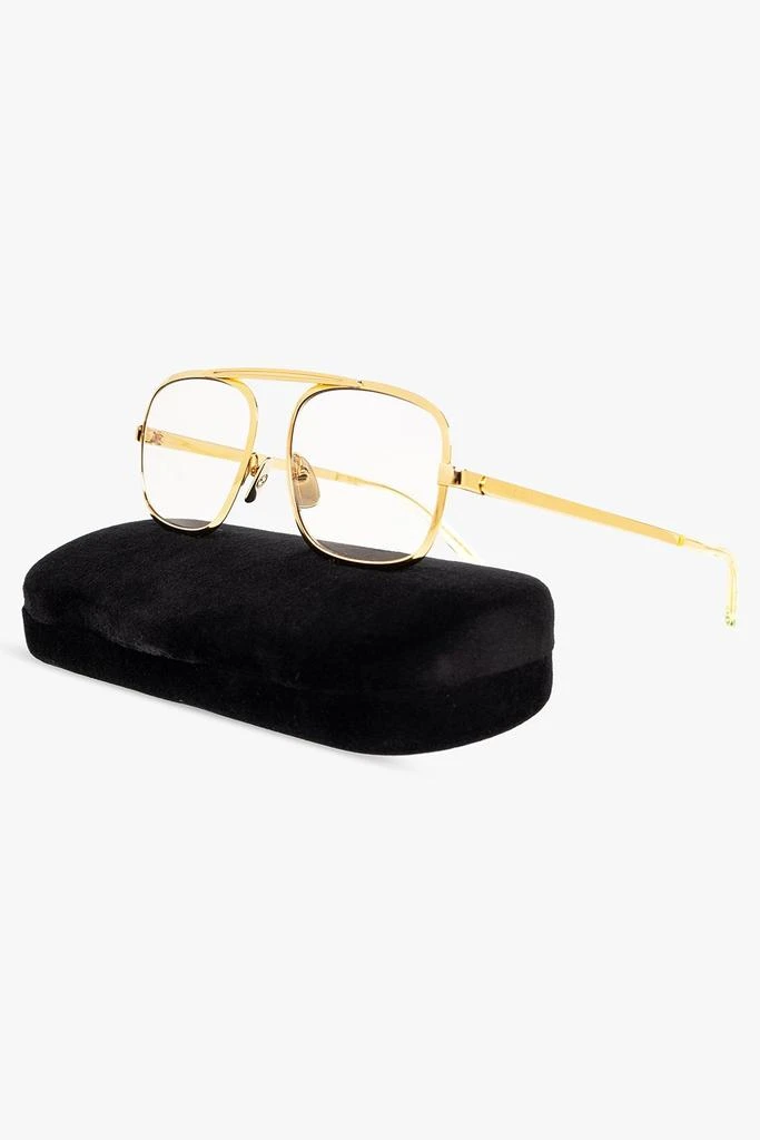 商品Gucci|Gucci Eyewear Aviator Frame Glasses,价格¥3130,第2张图片详细描述