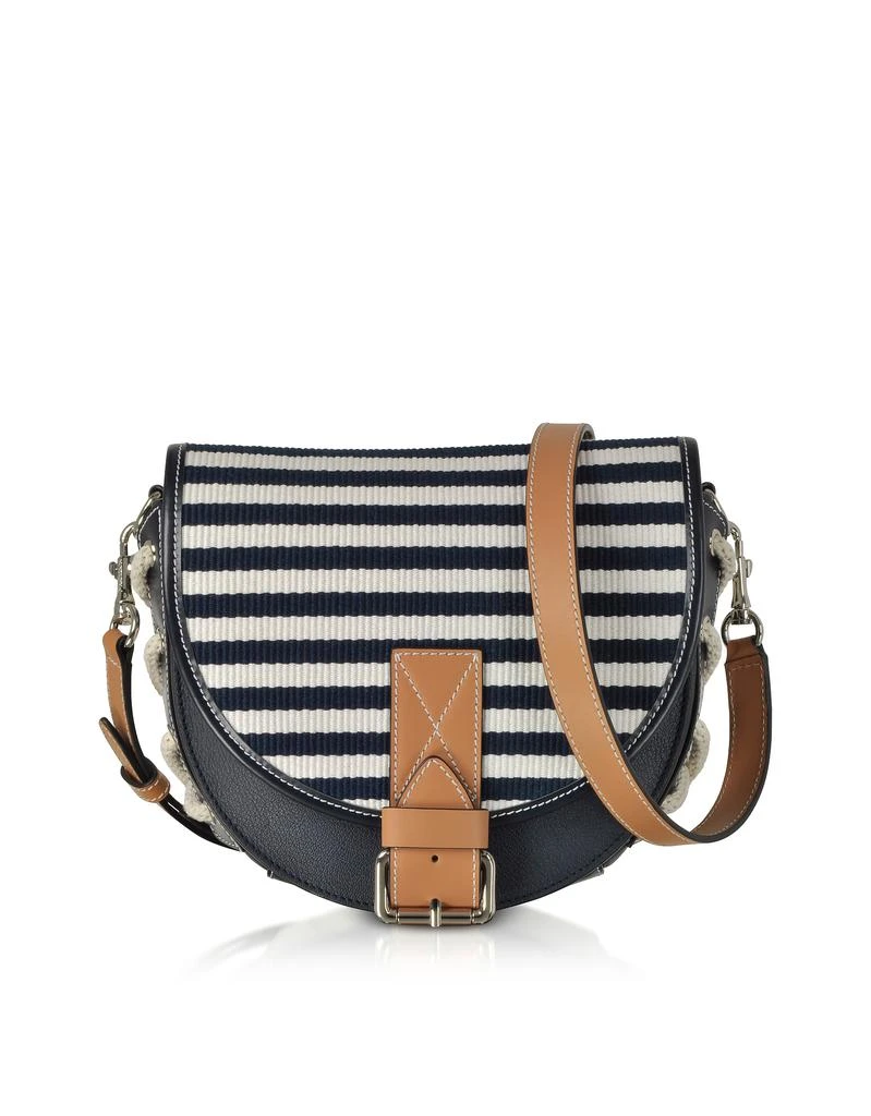 商品JW Anderson|Small Bike Striped Canvas Shoulder Bag,价格¥2787,第1张图片