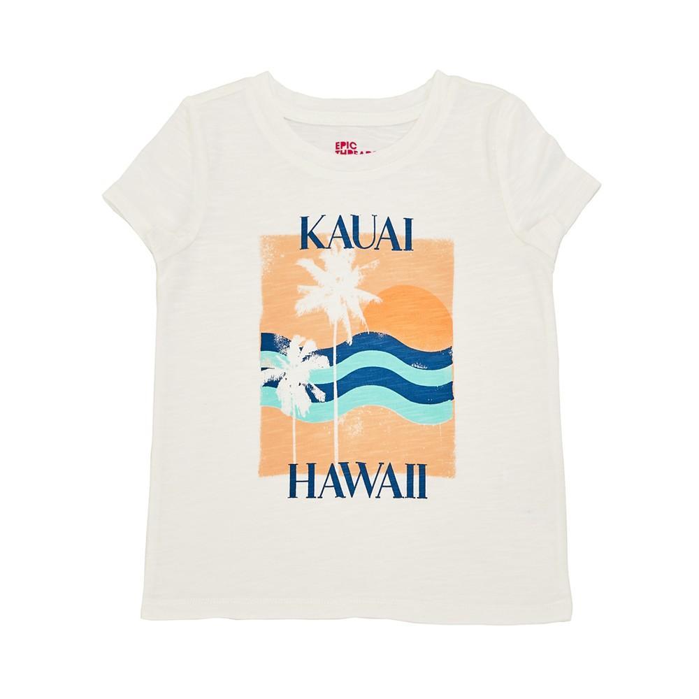 商品Epic Threads|Little Girls Hawaii Graphic T-shirt, Created For Macy's,价格¥29,第1张图片