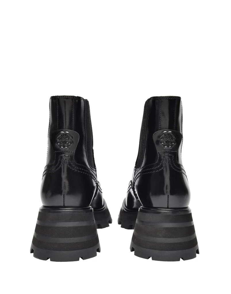 商品Alexander McQueen|Upper and Ru Ankle Boots in Black Leather,价格¥6803,第3张图片详细描述