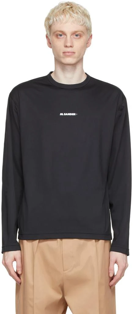 商品Jil Sander|Black Polyester Long Sleeve T-Shirt,价格¥2028,第1张图片