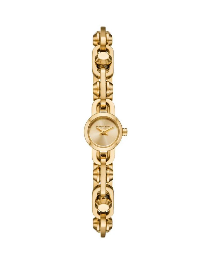 商品Michael Kors|MK Astor Link Two Hand Gold Tone Stainless Steel Watch, 14mm,价格¥1861,第1张图片