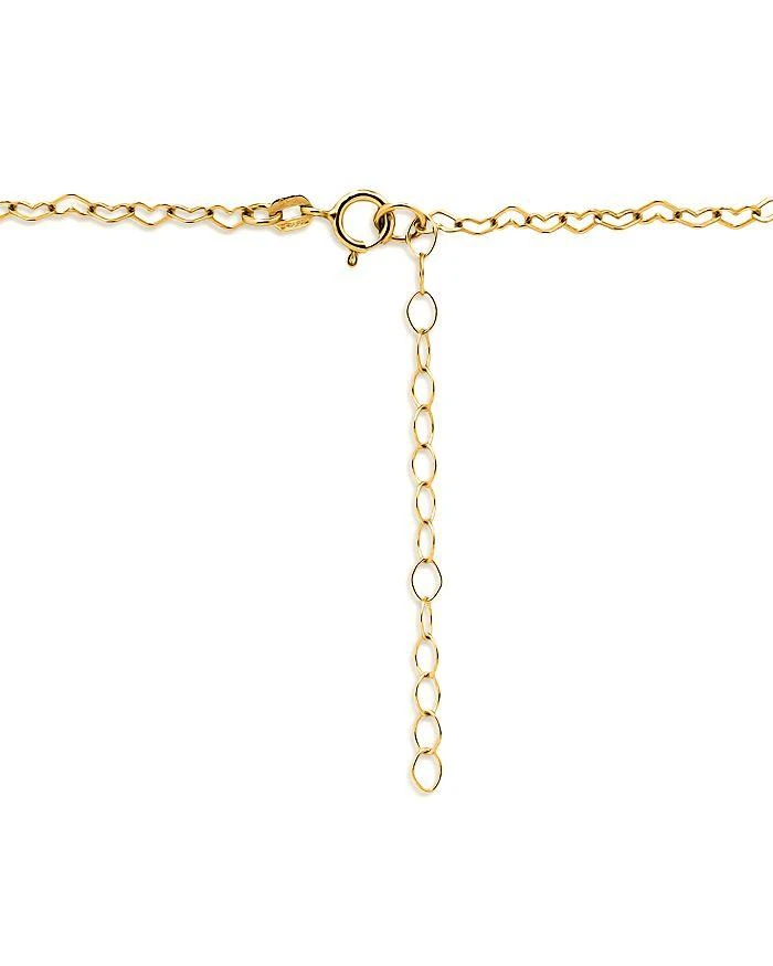 商品AQUA|Heart Link Chain Necklace, 16" - Exclusive,价格¥366,第4张图片详细描述