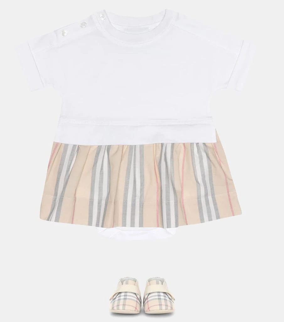 商品Burberry|Baby cotton dress and bloomers set,价格¥1339,第2张图片详细描述