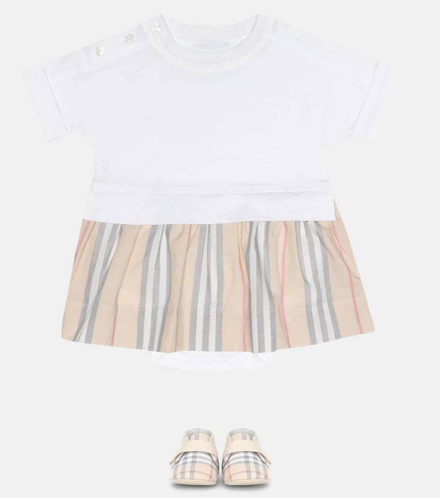 商品Burberry|Baby cotton dress and bloomers set,价格¥1155,第4张图片详细描述