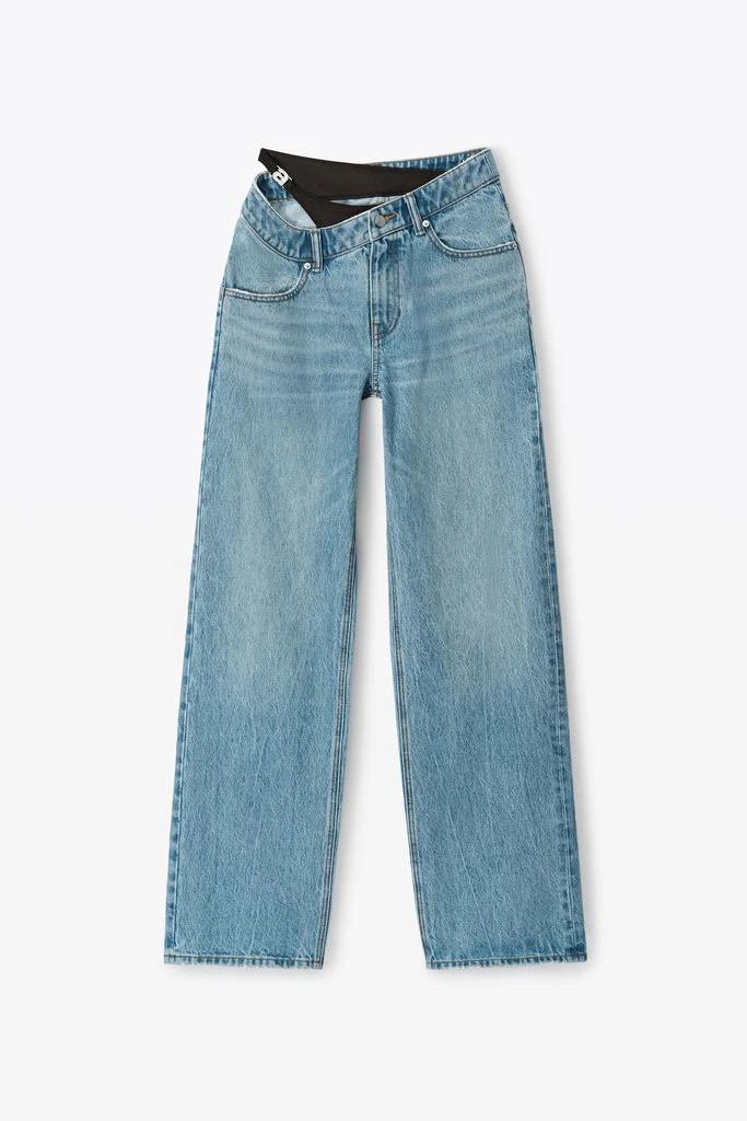 商品Alexander Wang|ASYMMETRICAL BIKINI LAYER JEANS,价格¥1413,第2张图片详细描述