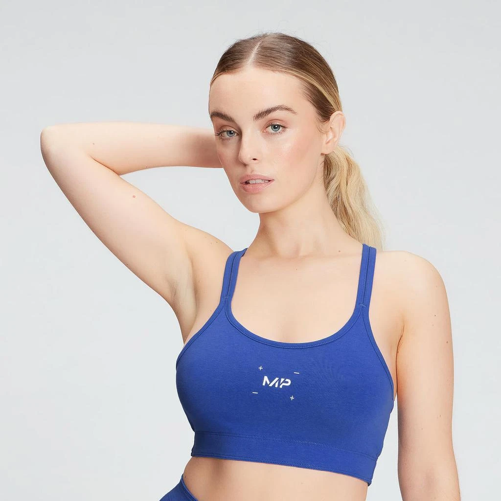 商品Myprotein|MP Women's Central Graphic Bra - Cobalt,价格¥72,第2张图片详细描述