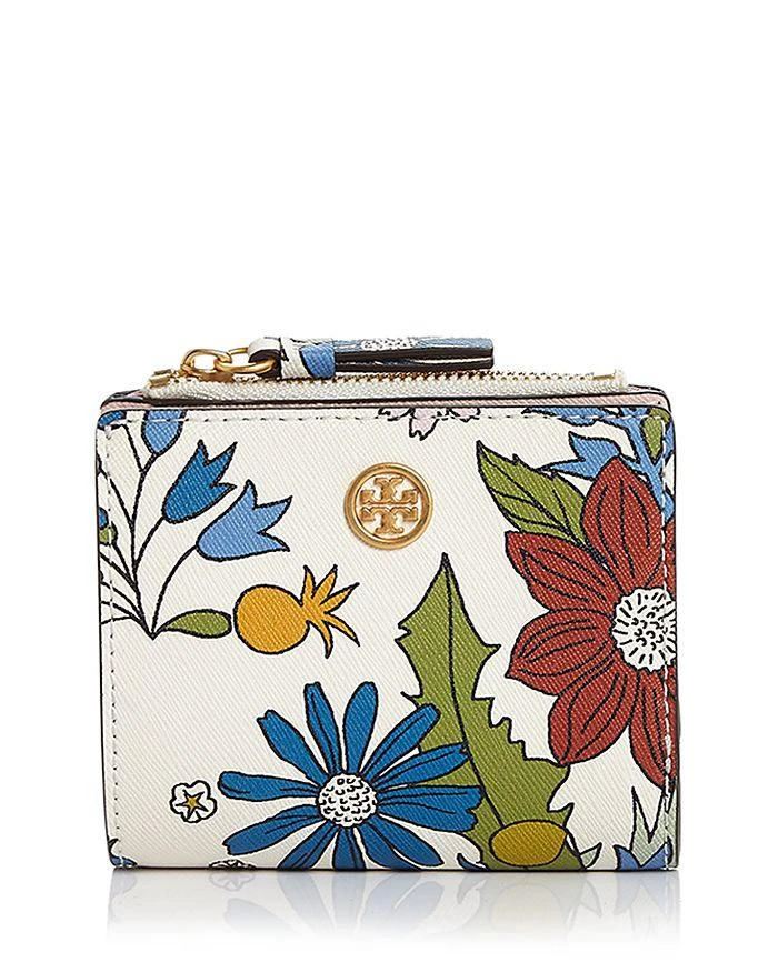 商品Tory Burch|Robinson Mini Floral Leather Wallet,价格¥1108,第1张图片