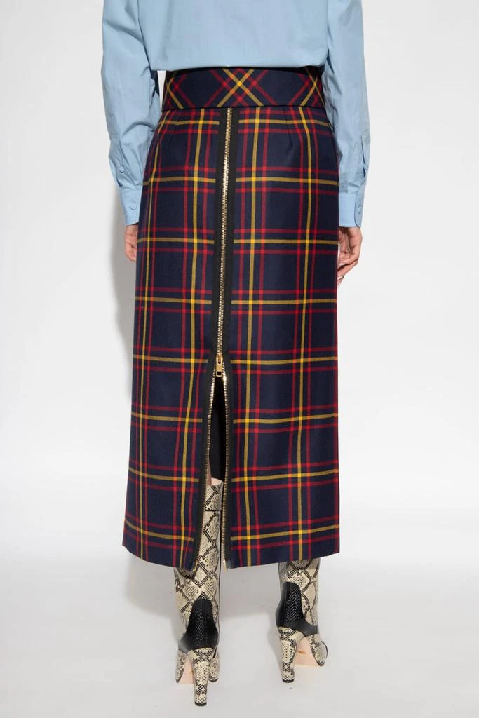 商品Gucci|Gucci Tartan Wool Skirt,价格¥18003,第3张图片详细描述