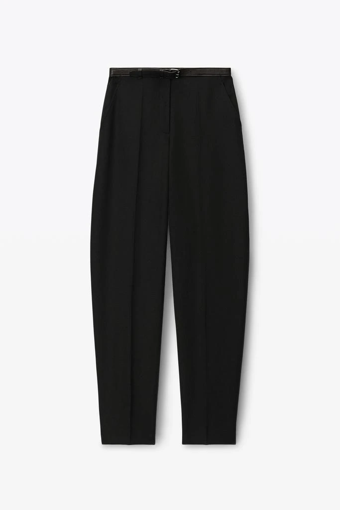 商品Alexander Wang|Wool Canvas Low Waist Trouser With Leather Belted Waistband,价格¥5849,第3张图片详细描述