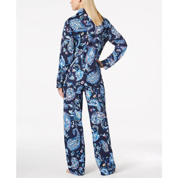 商品Ralph Lauren|Petite Classic Sateen Paisley-Print Pajama Set,价格¥378,第2张图片详细描述