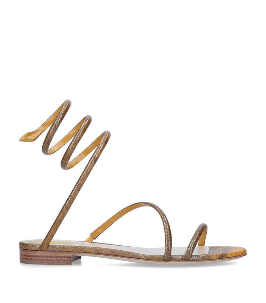 商品Rene Caovilla|Python Skin Cleo Sandals,价格¥6215,第5张图片详细描述