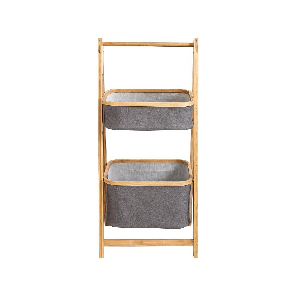Bamboo & Canvas 2-Tier Collapsible Shelves商品第8张图片规格展示