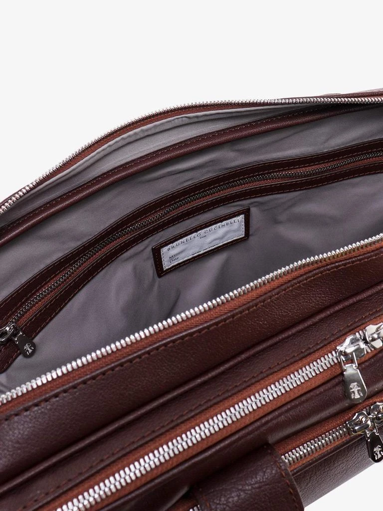 商品Brunello Cucinelli|BRUNELLO CUCINELLI Leather BRIEFCASES,价格¥33011,第4张图片详细描述