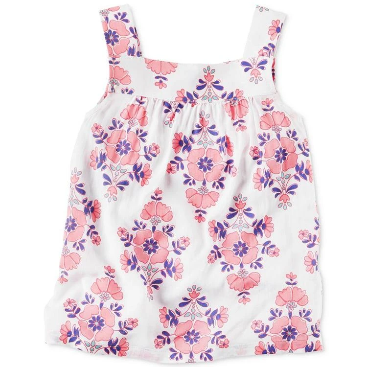 商品Carter's|Floral-Print Tank Top, Toddler Girls (2T-4T),价格¥20,第2张图片详细描述