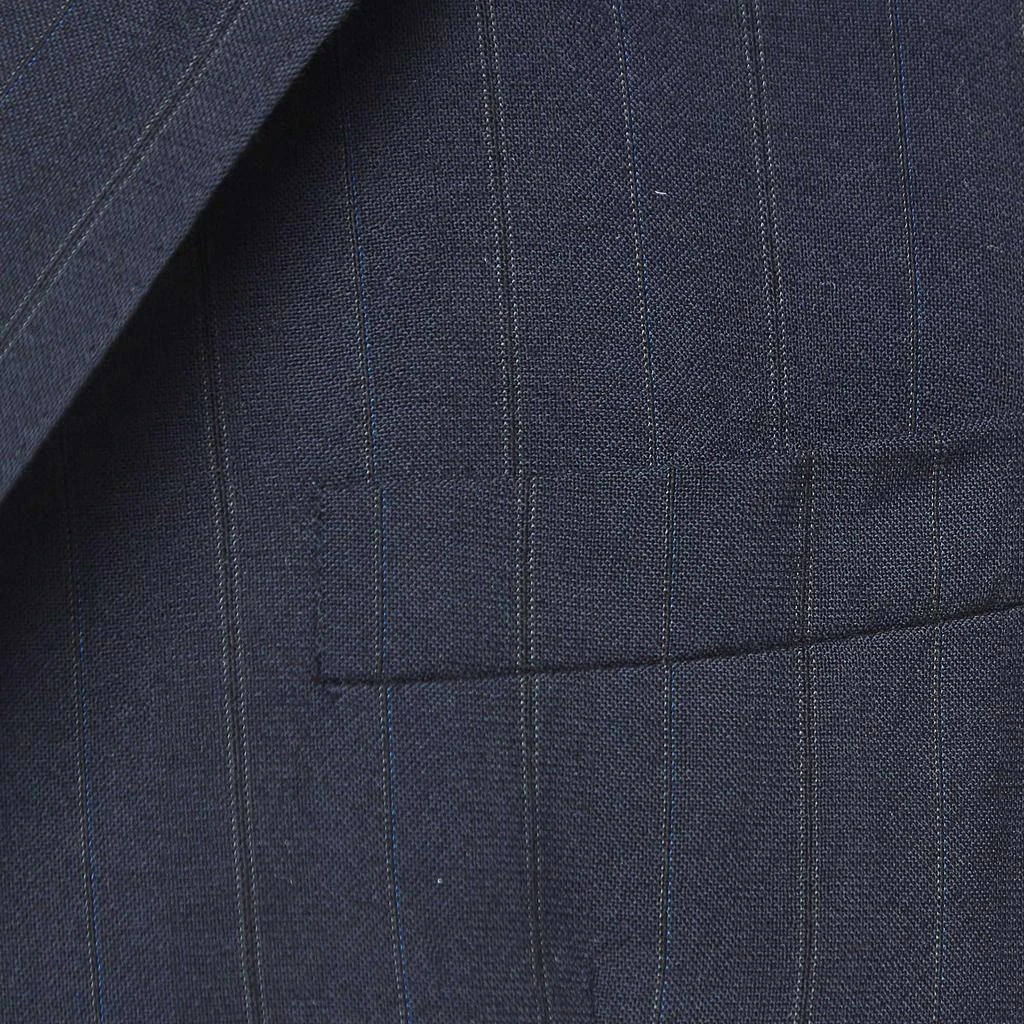 商品[二手商品] Dior|Dior Vintage Navy Blue Pinstripes Wool Single Breasted Blazer XL,价格¥1297,第4张图片详细描述