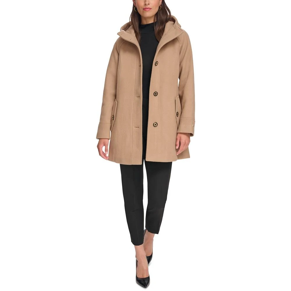 商品Tommy Hilfiger|Women's Hooded Button-Front Coat, Created for Macy's,价格¥1401,第5张图片详细描述