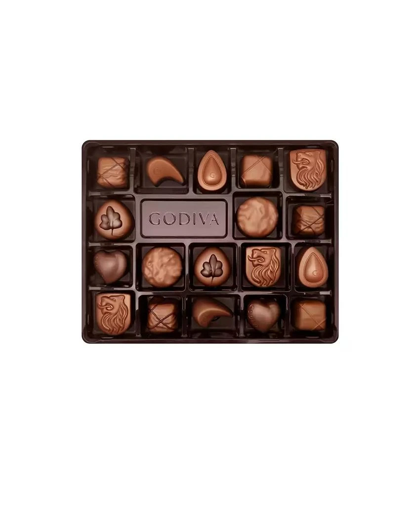 商品Godiva|Assorted Milk Chocolate Gift Box, Red Ribbon, 18 Piece,价格¥303,第2张图片详细描述