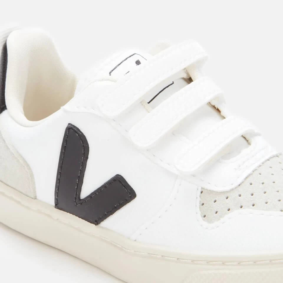 商品Veja|VEJA KIDS' V-10 VELCRO TRAINERS - WHITE BLACK,价格¥378,第4张图片详细描述