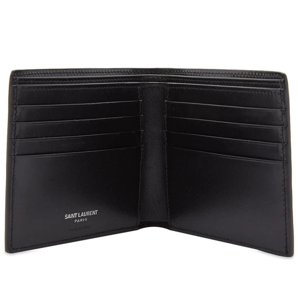 商品Yves Saint Laurent|Saint Laurent YSL Metal Logo East West Billfold Wallet,价格¥3345,第2张图片详细描述
