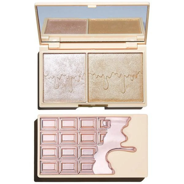 商品Lookfantastic|I Heart Revolution Mini Chocolate Highlighter Palette - Rose Gold Glow,价格¥67,第5张图片详细描述
